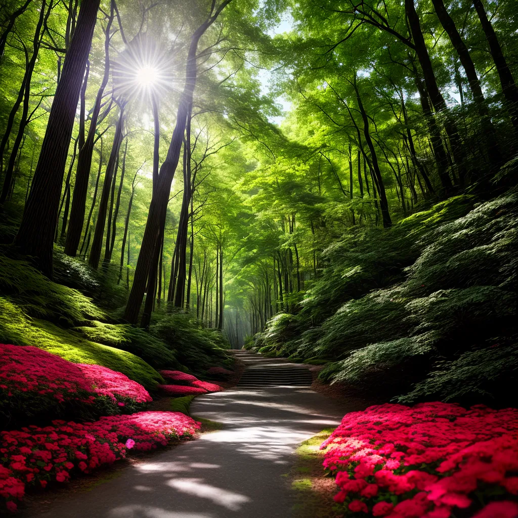 Interpretação: Descubra o Significado de Sonhar com Árvores e Flores 6 Fotos floresta colorida sol sombra crescimento