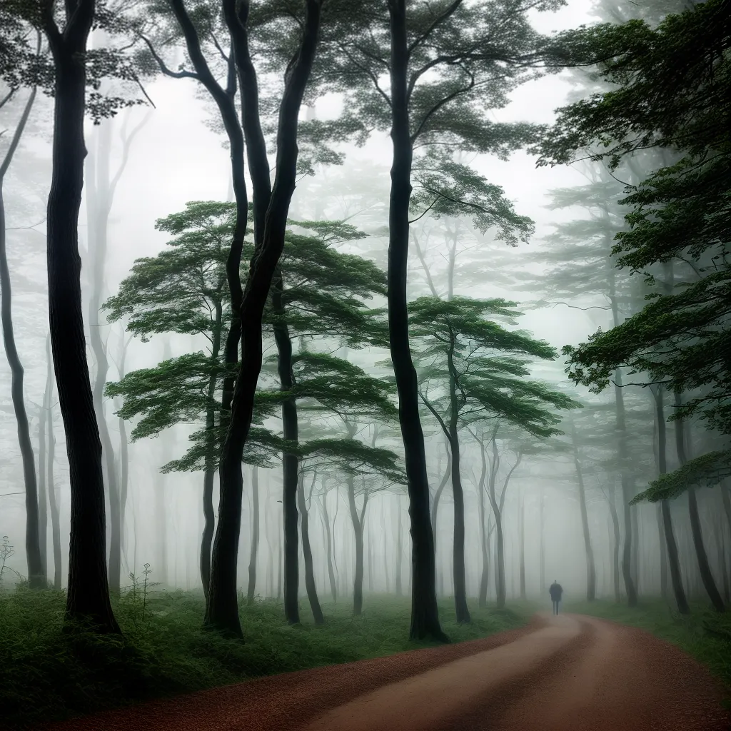 Bosques Encantados nos Sonhos – Significado e Simbologia 6 Fotos floresta encantada nevoeiro caminho luz