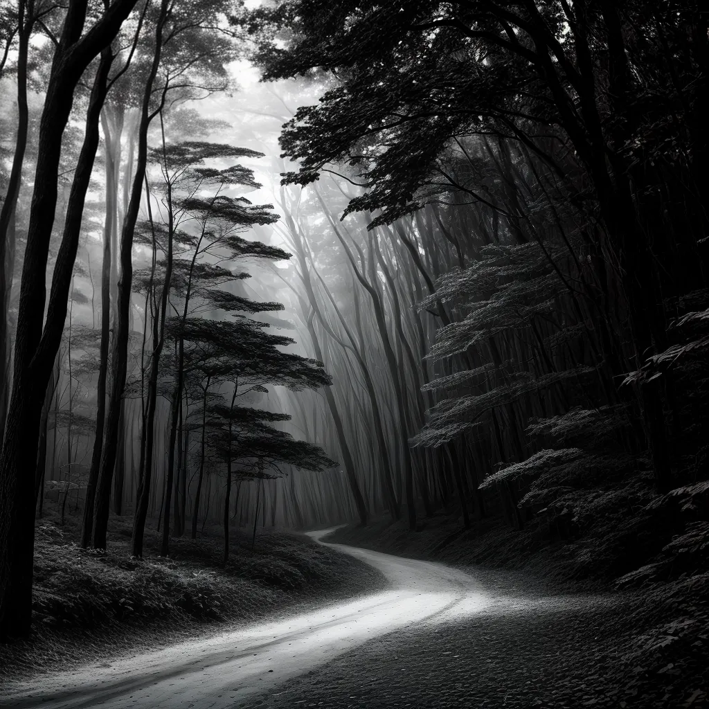 Fotos floresta escondida abertura misterio