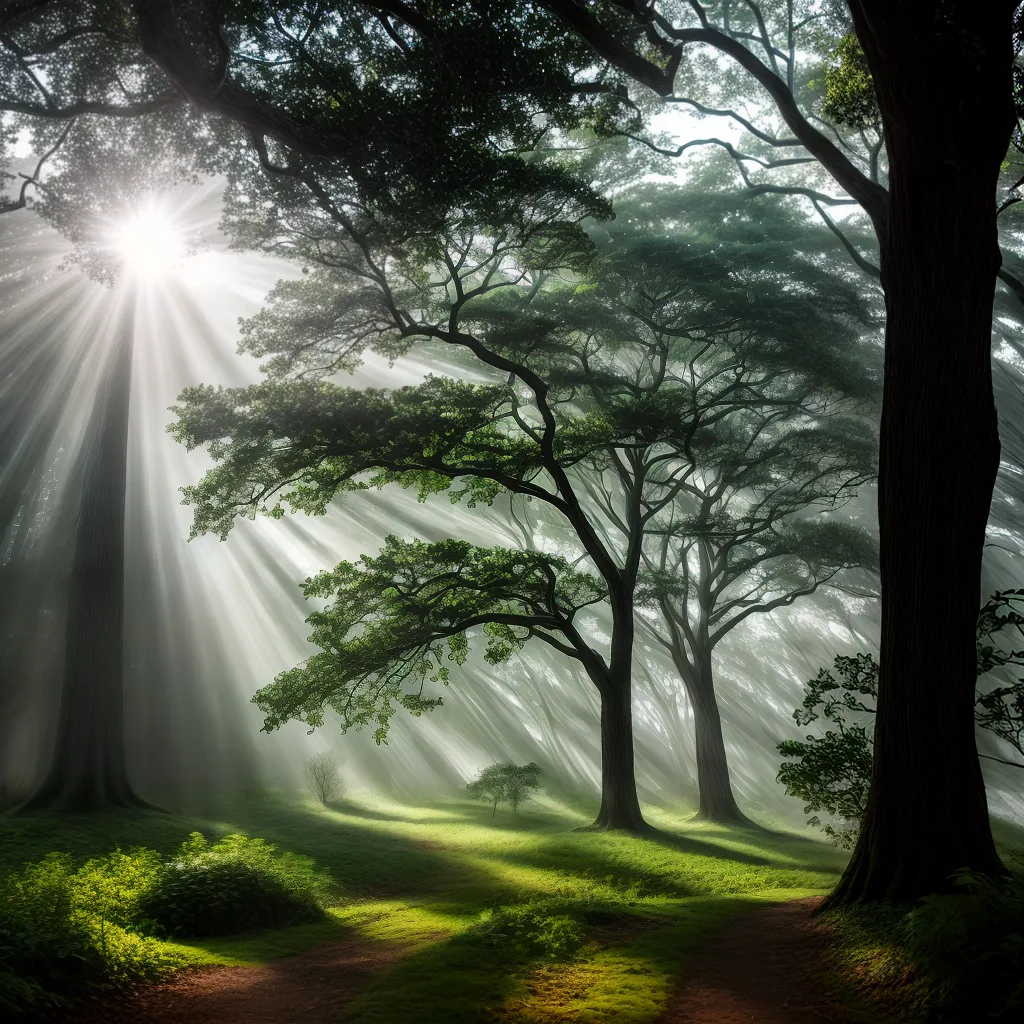 Madeira mágica: entenda o significado de sonhar com imbuia 3 Fotos floresta imbuia mistica raios sol