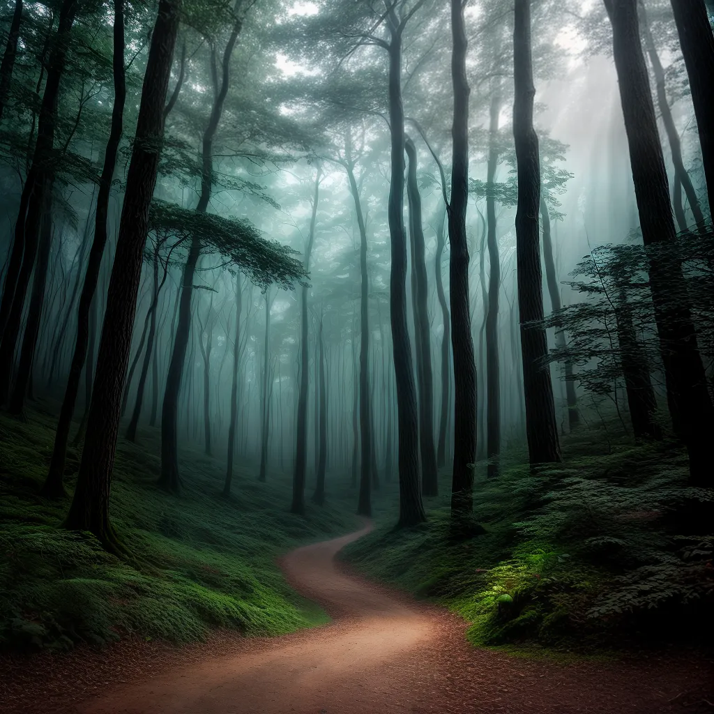 Bosques Encantados nos Sonhos – Significado e Simbologia 2 Fotos floresta magica nevoa unicornio lua
