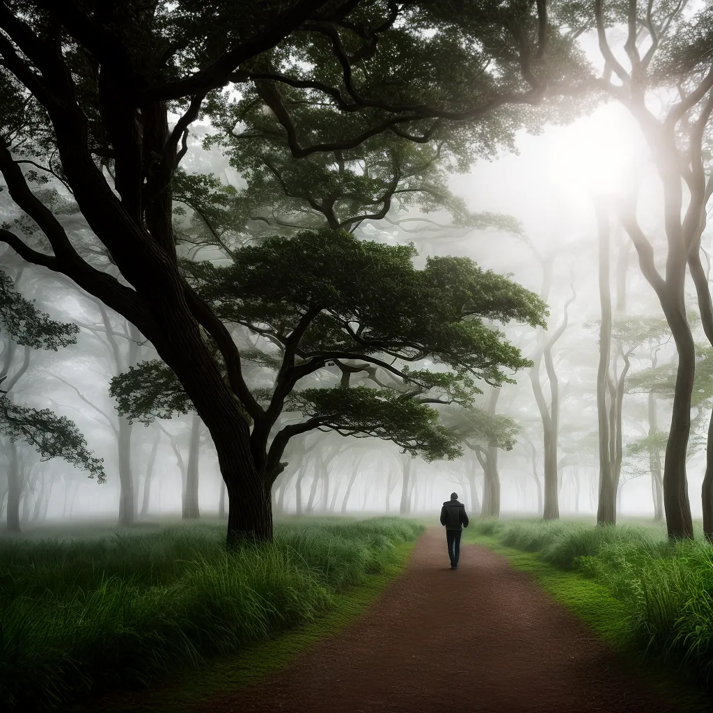 Fotos floresta misterio palmito luz