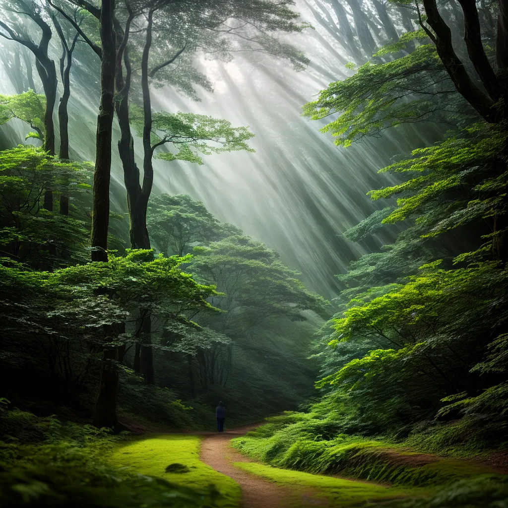 Assinatura onírica: Descubra o Significado de Sonhar com uma Floresta 3 Fotos floresta misteriosa caminho nevoa