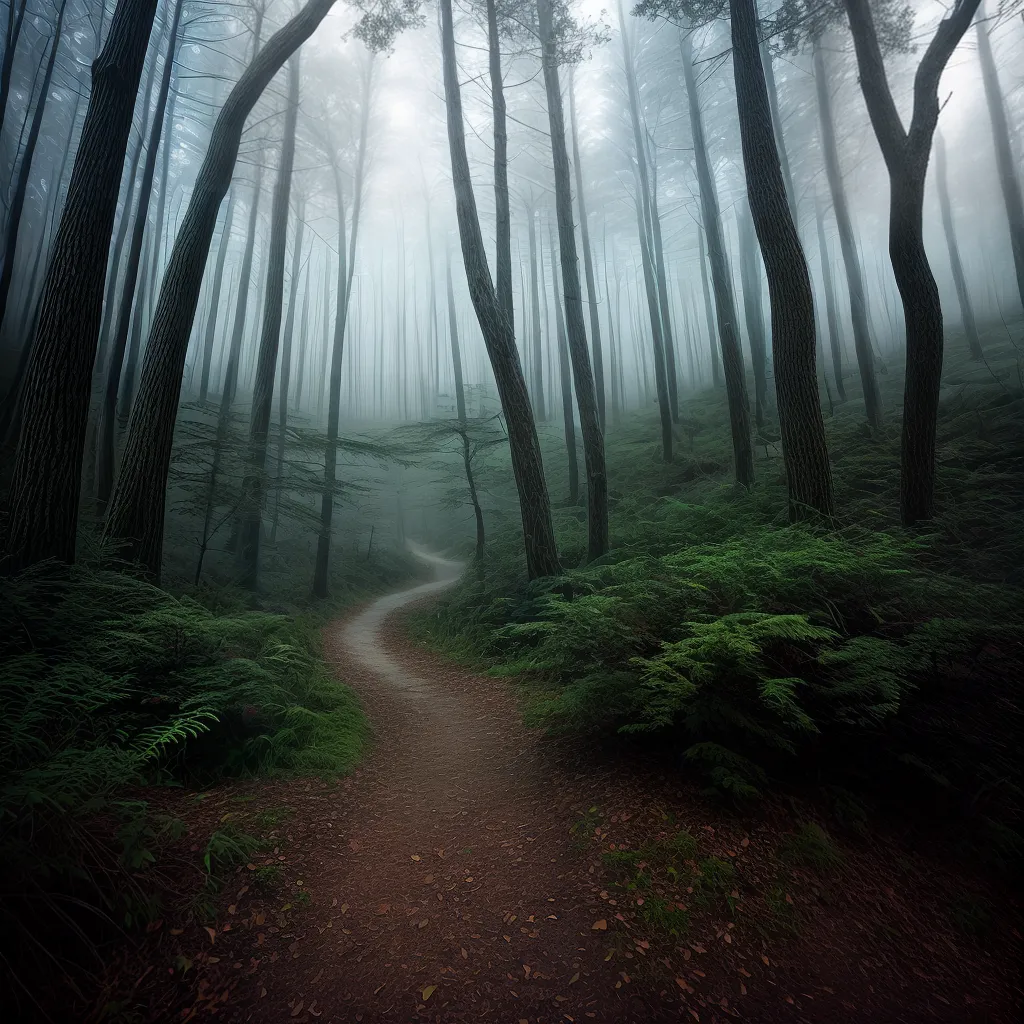 Fantasmagóricos Significados 4 Fotos floresta misteriosa fantasma nevoa