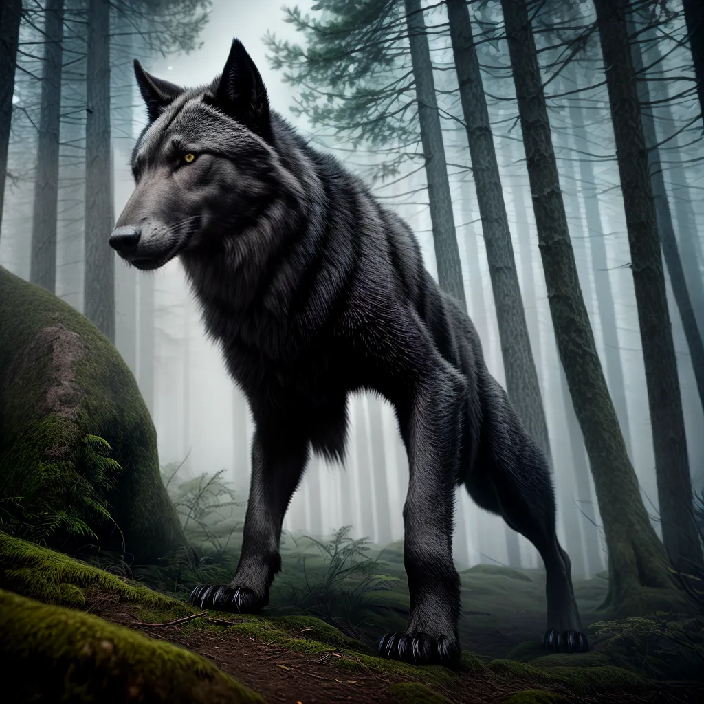 Fotos floresta misteriosa nevoa garou