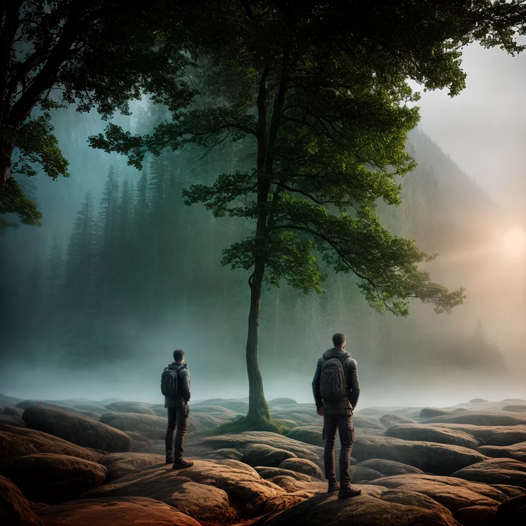 Fotos floresta misteriosa objeto enigma