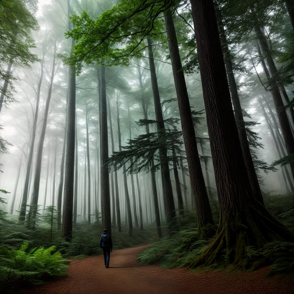 Fotos floresta misteriosa sonhador busca