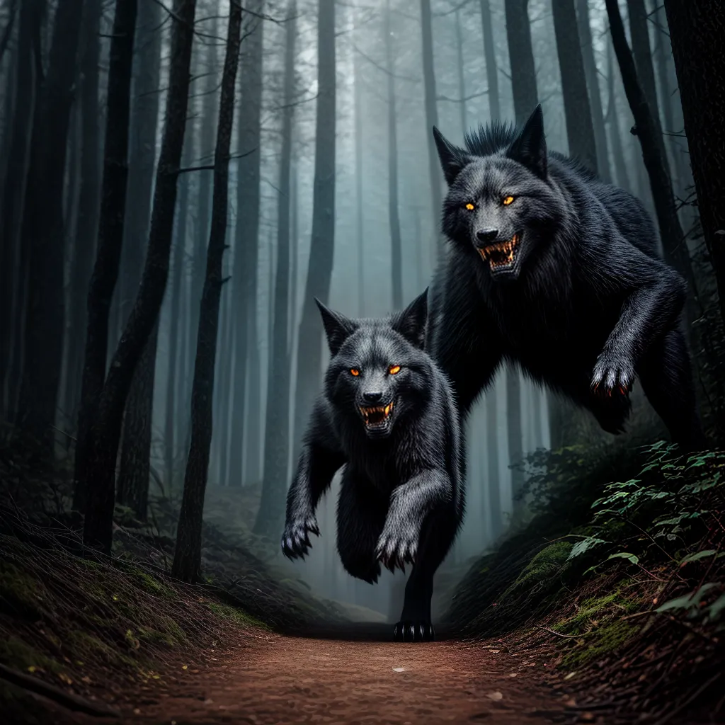 Desvendando os Sonhos de uma Noite Abominável: O que Significa Sonhar com Monstros? 6 Fotos floresta monstro corrida susto