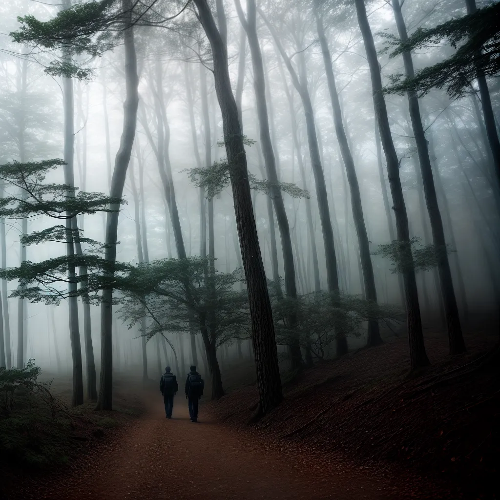 Névoa Noturna: O que significa sonhar com neblina e escuridão 5 Fotos floresta nevoeiro brumas luz incerta