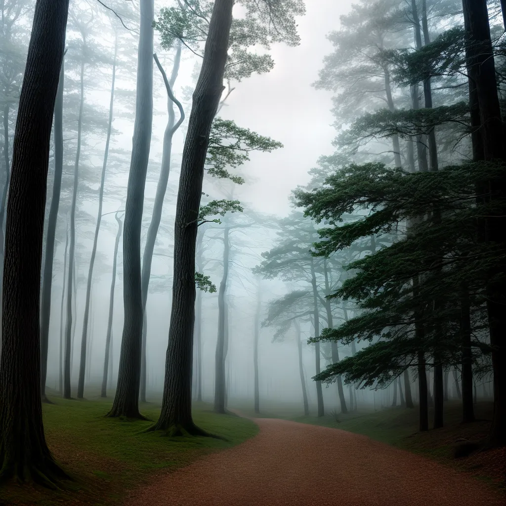 Descubra o Significado de Sonhar com Nevoeiro e Explore seus Mistérios 2 Fotos floresta nevoeiro caminhada aventura