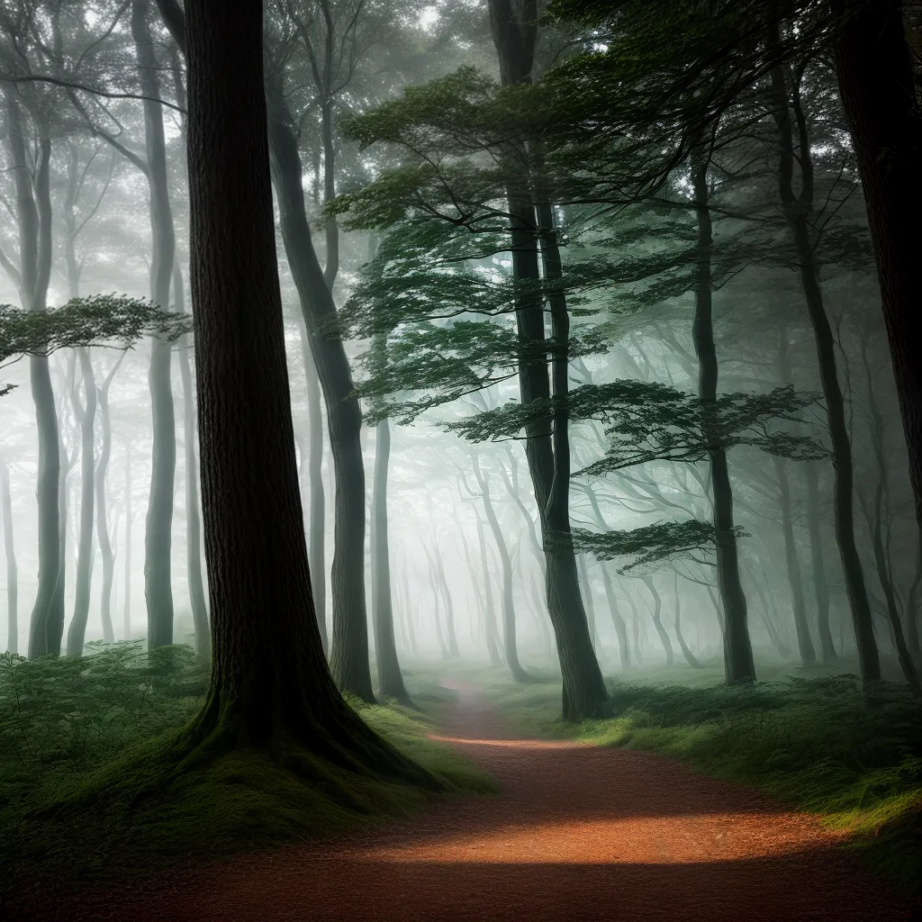Assinatura onírica: Descubra o Significado de Sonhar com uma Floresta 5 Fotos floresta nevoeiro luz aventura