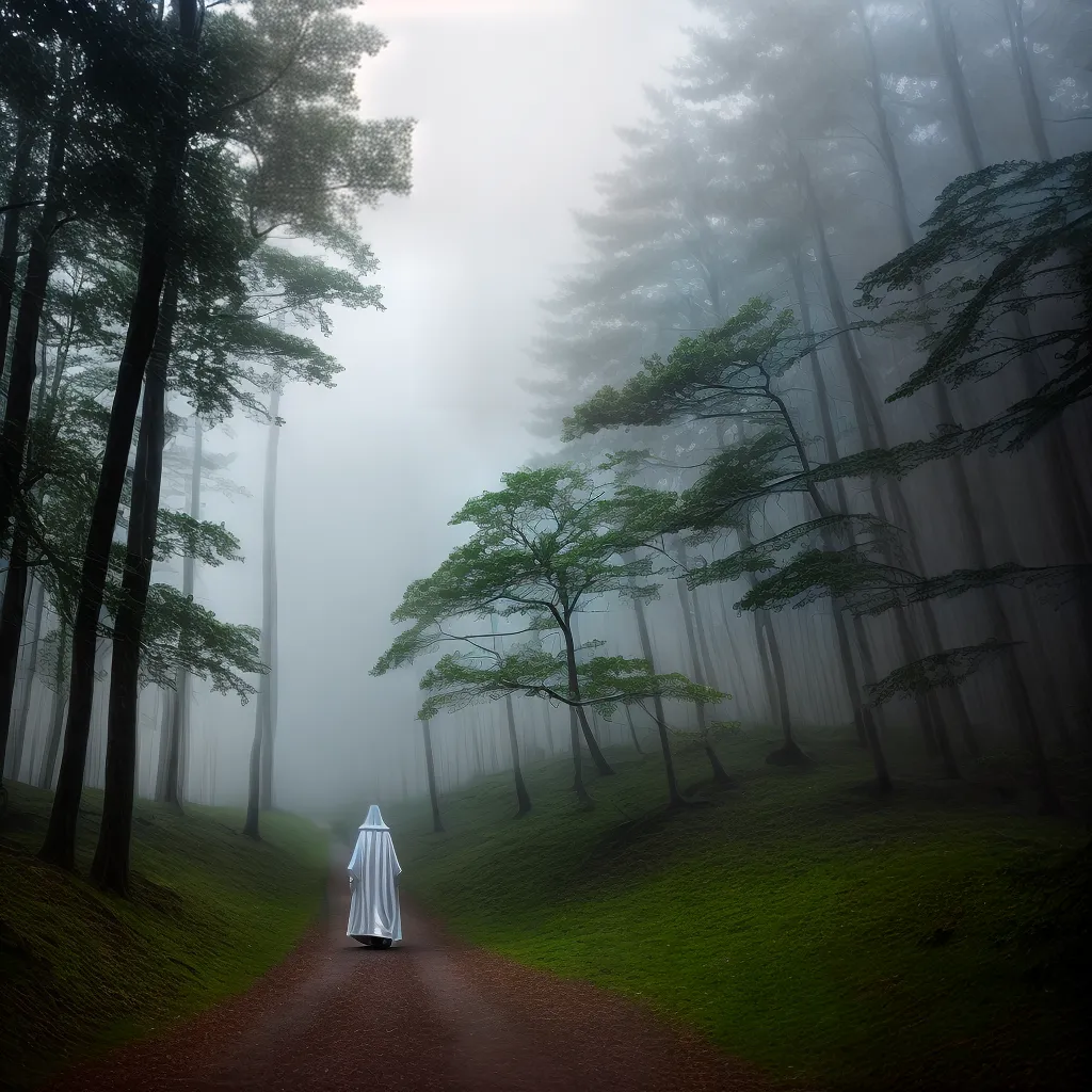 Fotos floresta nevoeiro luz branca misterio