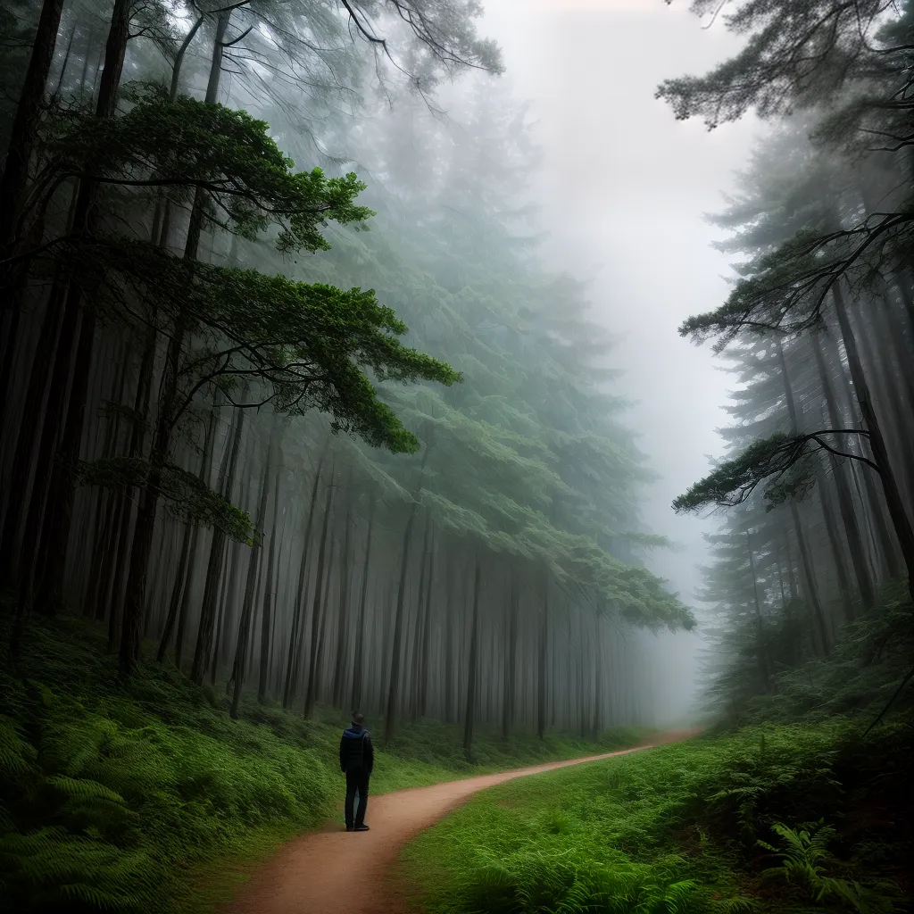 Fotos floresta nevoeiro misterio sonhos 4