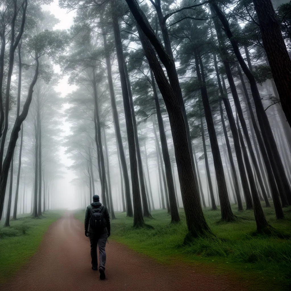 Nevoeiro nos Sonhos: Decifrando Símbolos e Significados 3 Fotos floresta nevoeiro solitario jornada