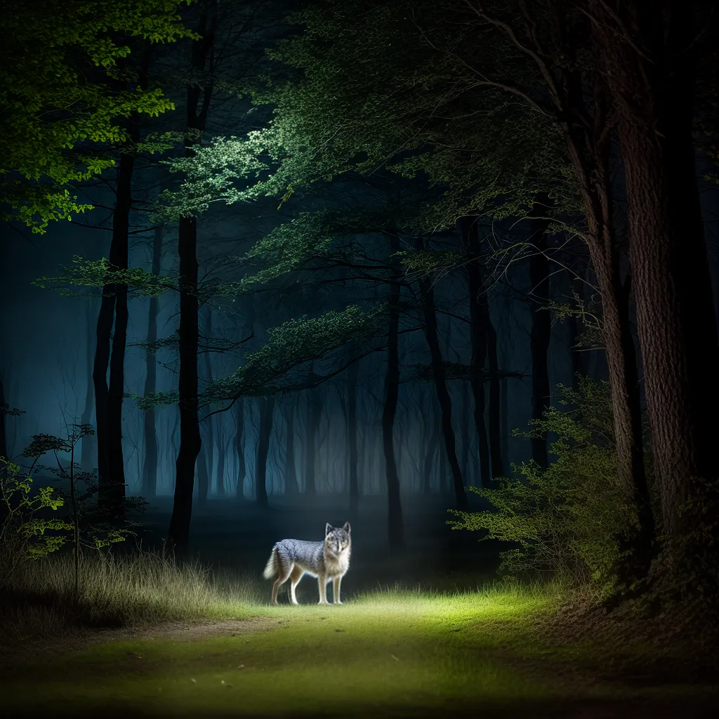 O que Significa Sonhar com Animais Noturnos? Descubra 2 Fotos floresta noturna animais olhos brilhantes