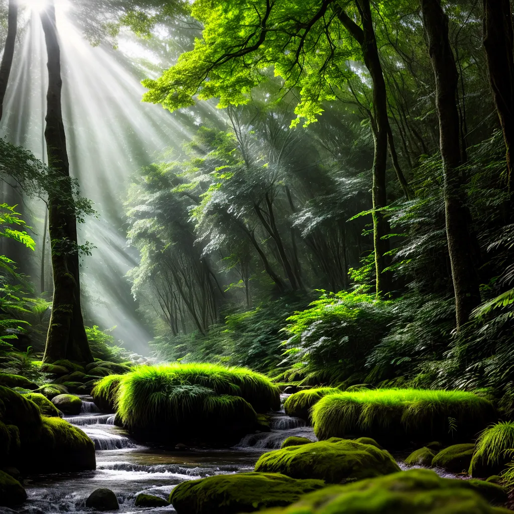 Paraíso da planta: os segredos dos sonhos com vegetação 3 Fotos floresta raios sol andarilho moss
