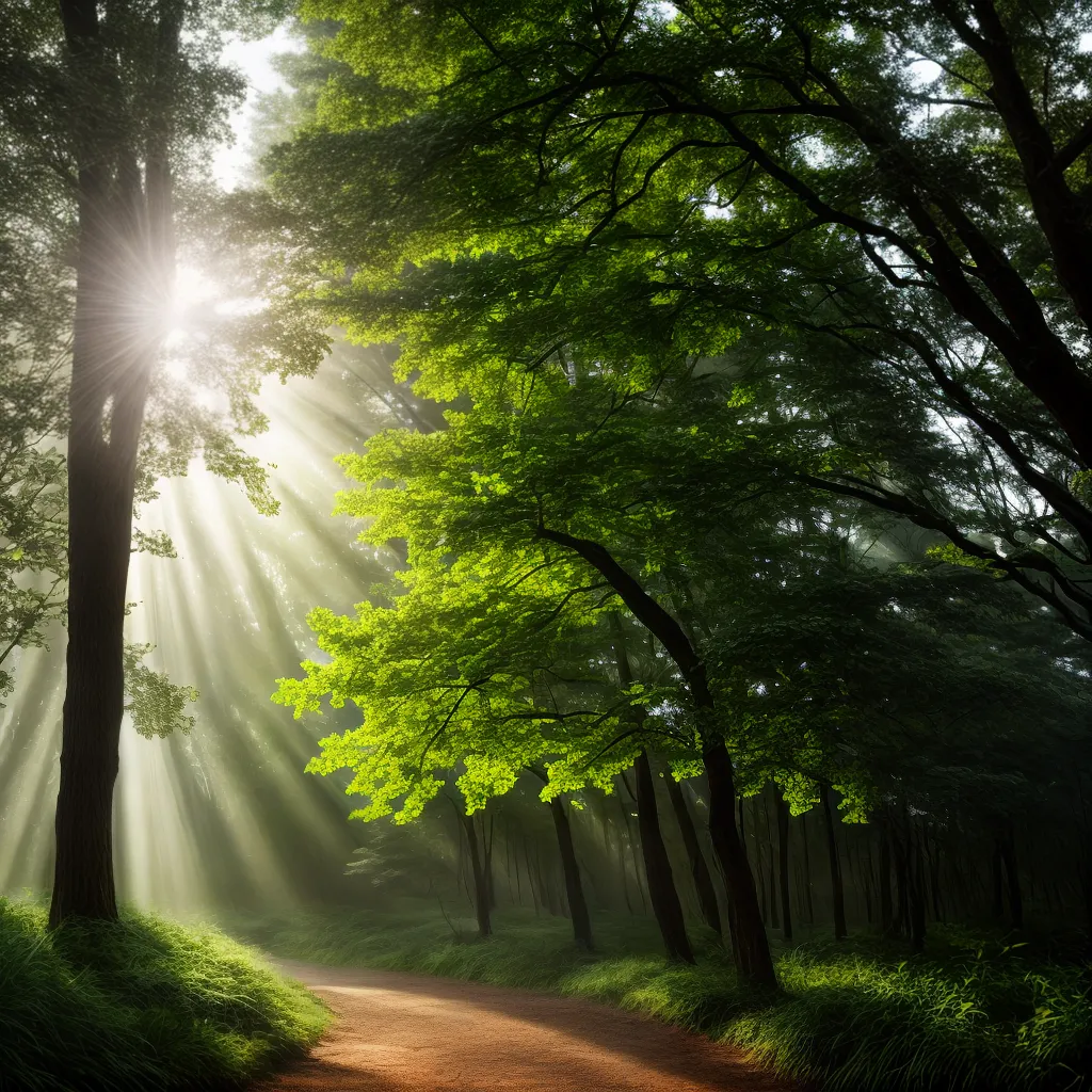Descubra o Significado Oculto na Fotossíntese dos Sonhos 6 Fotos floresta raios sol fotossintese transformacao
