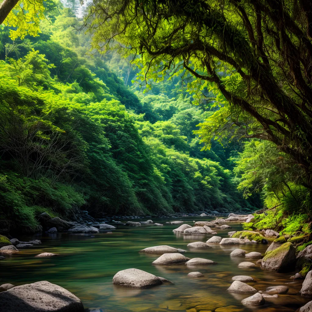 Áreas Verdes e Rios Cristalinos: Entendendo os Significados dos Sonhos de Ecoturismo 2 Fotos floresta rio cristalino ecoturismo 1