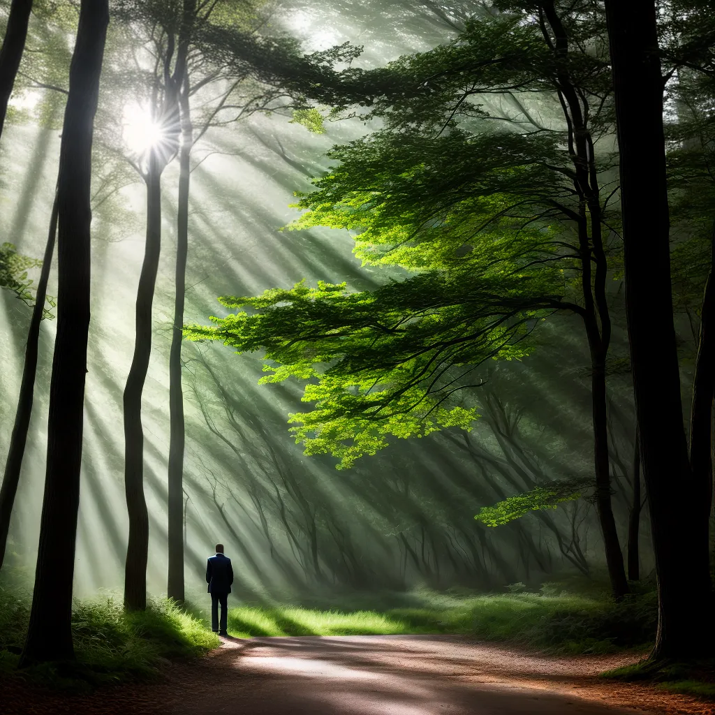 Fotos floresta serenidade raios solitario