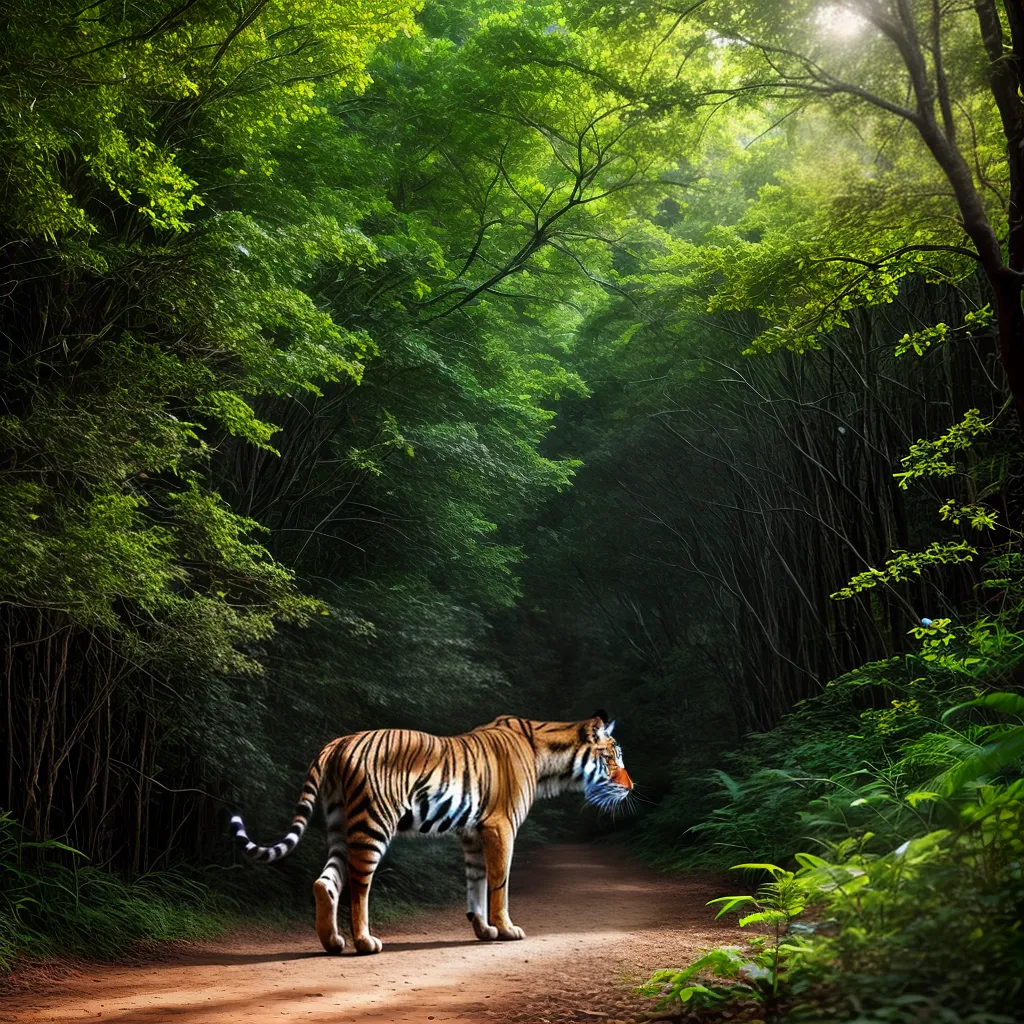 Fotos floresta tigre misterio ceu