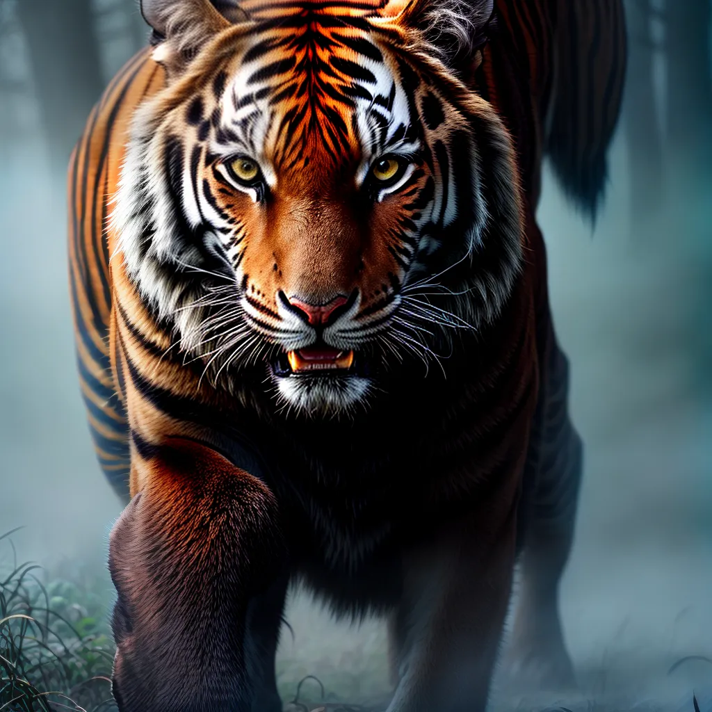 Inquietações Noturnas: O Significado de Sonhar com Animais Selvagens 6 Fotos floresta tigre sombra olhos msg