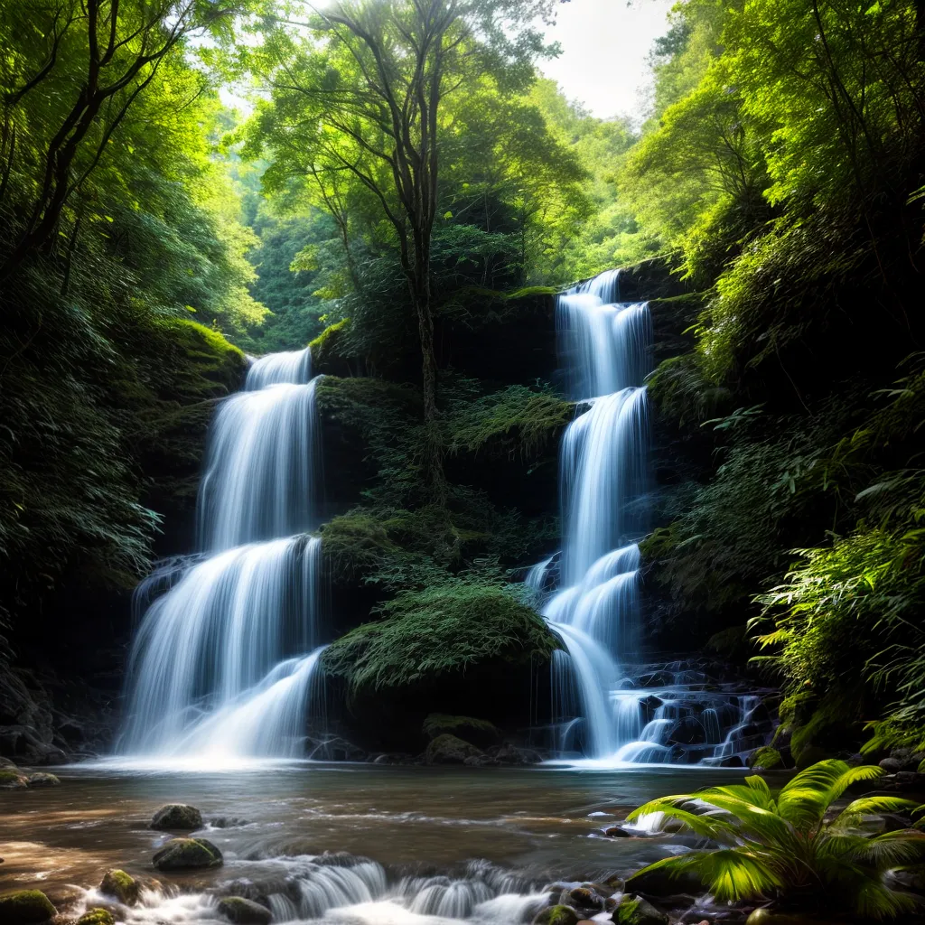 Fotos floresta trilha cachoeira hikers natureza