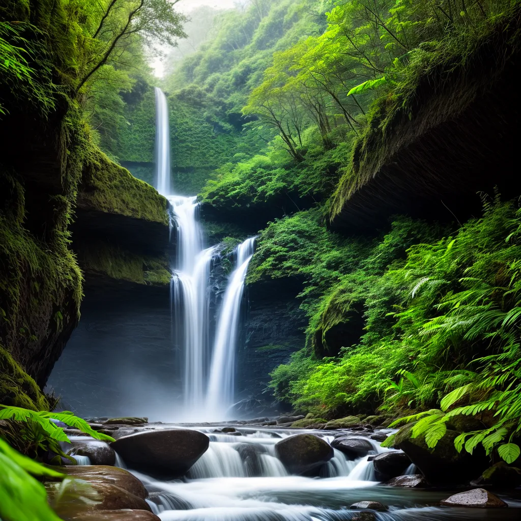 O Simbolismo da Natureza nos Sonhos: Trilhas e Cachoeiras como Mensagens do Inconsciente 2 Fotos floresta trilha queda agua inspiracao