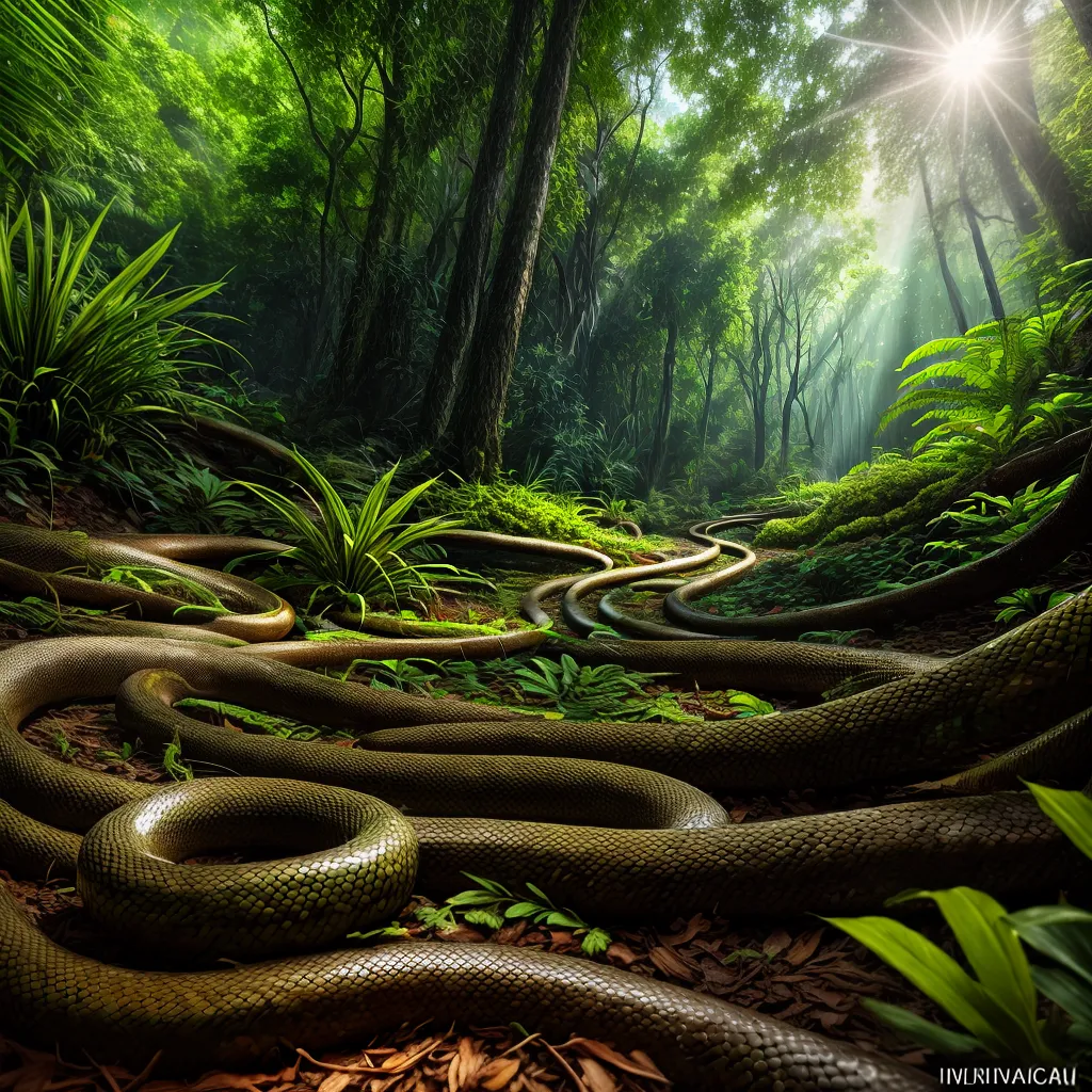 Fotos floresta tropical cobras misterio