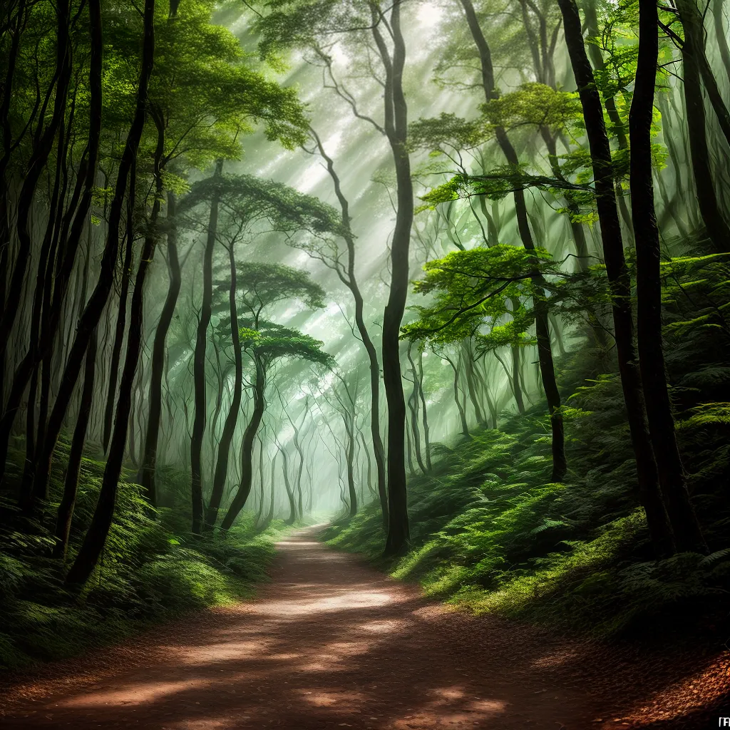 Floresta - Descubra o Significado de Sonhar com Floresta 6 Fotos floresta verde misteriosa luz