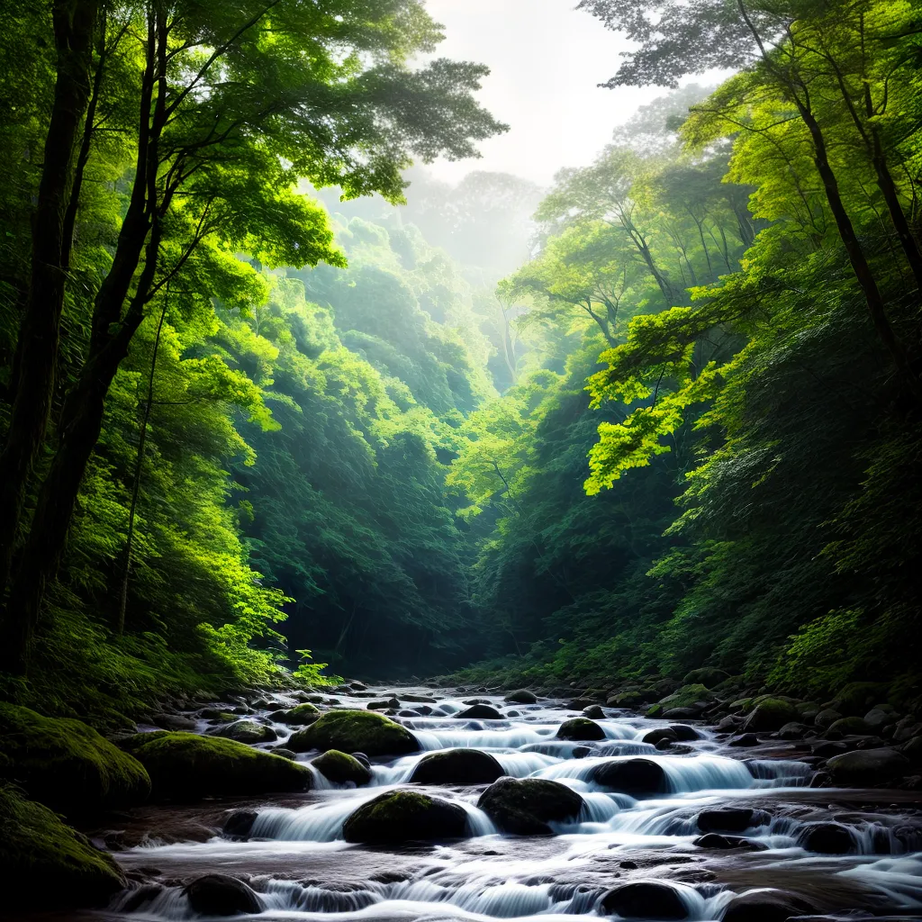 Desvendando os Enigmas do Subconsciente: Qual o Significado de Sonhar com a Natureza Selvagem 3 Fotos floresta verde rio natureza paz