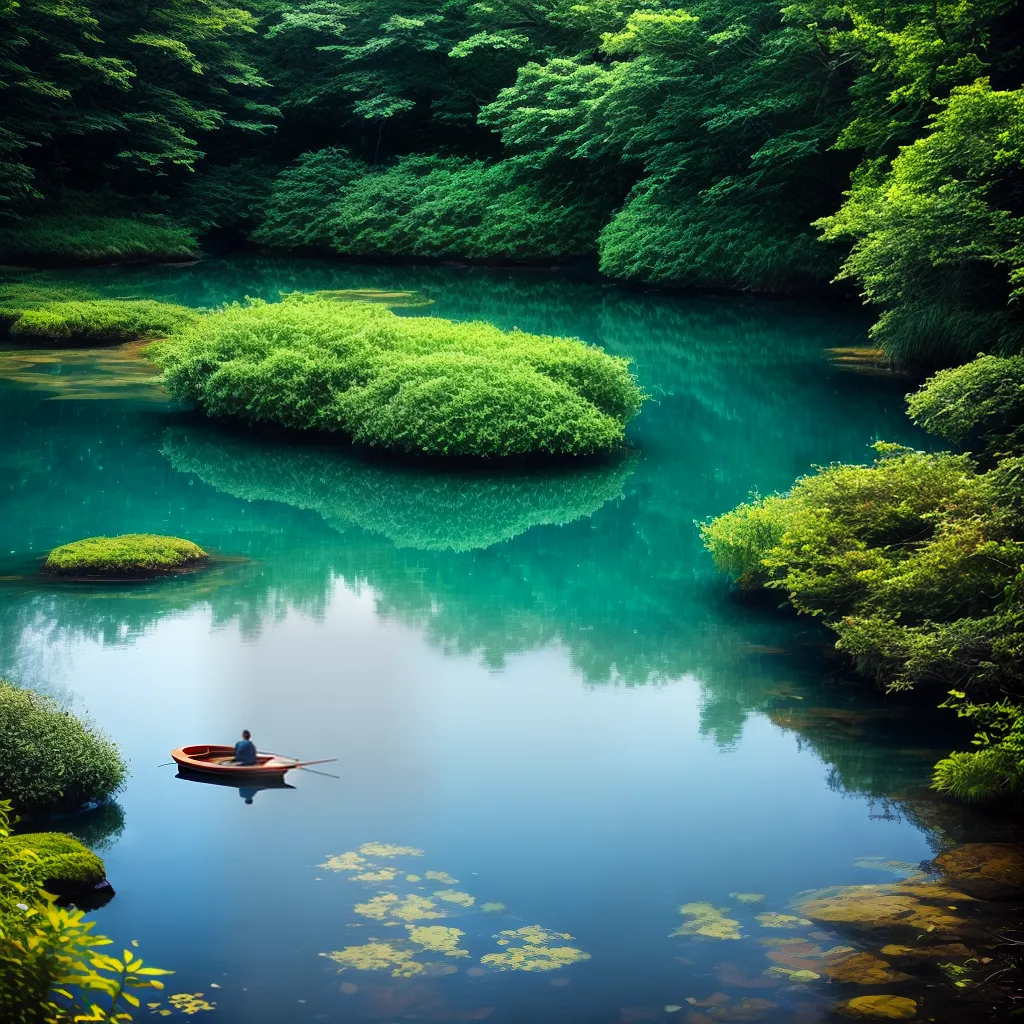 Desvendando os Mistérios de Sonhos com Água. 4 Fotos flutuando lago serenidade verde