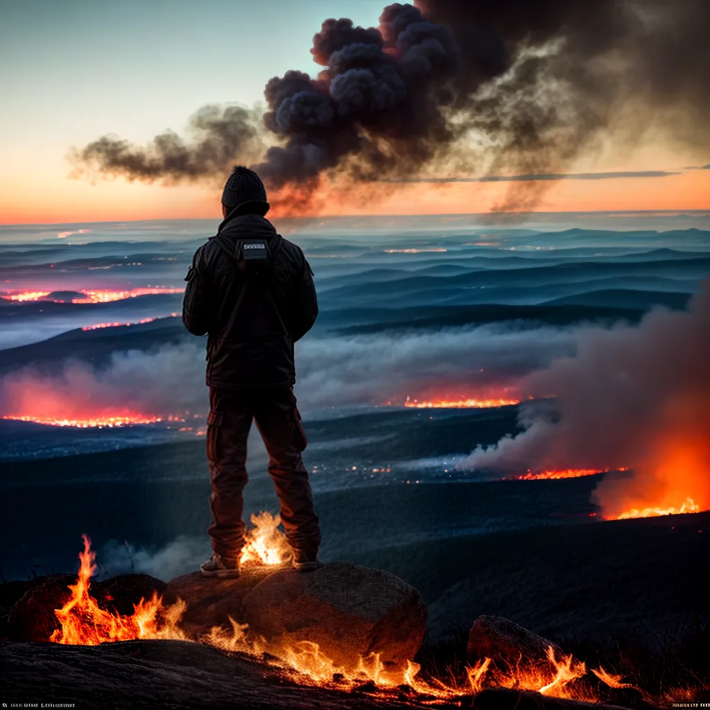 Fotos fogo poder destruicao silhuetas sonhos