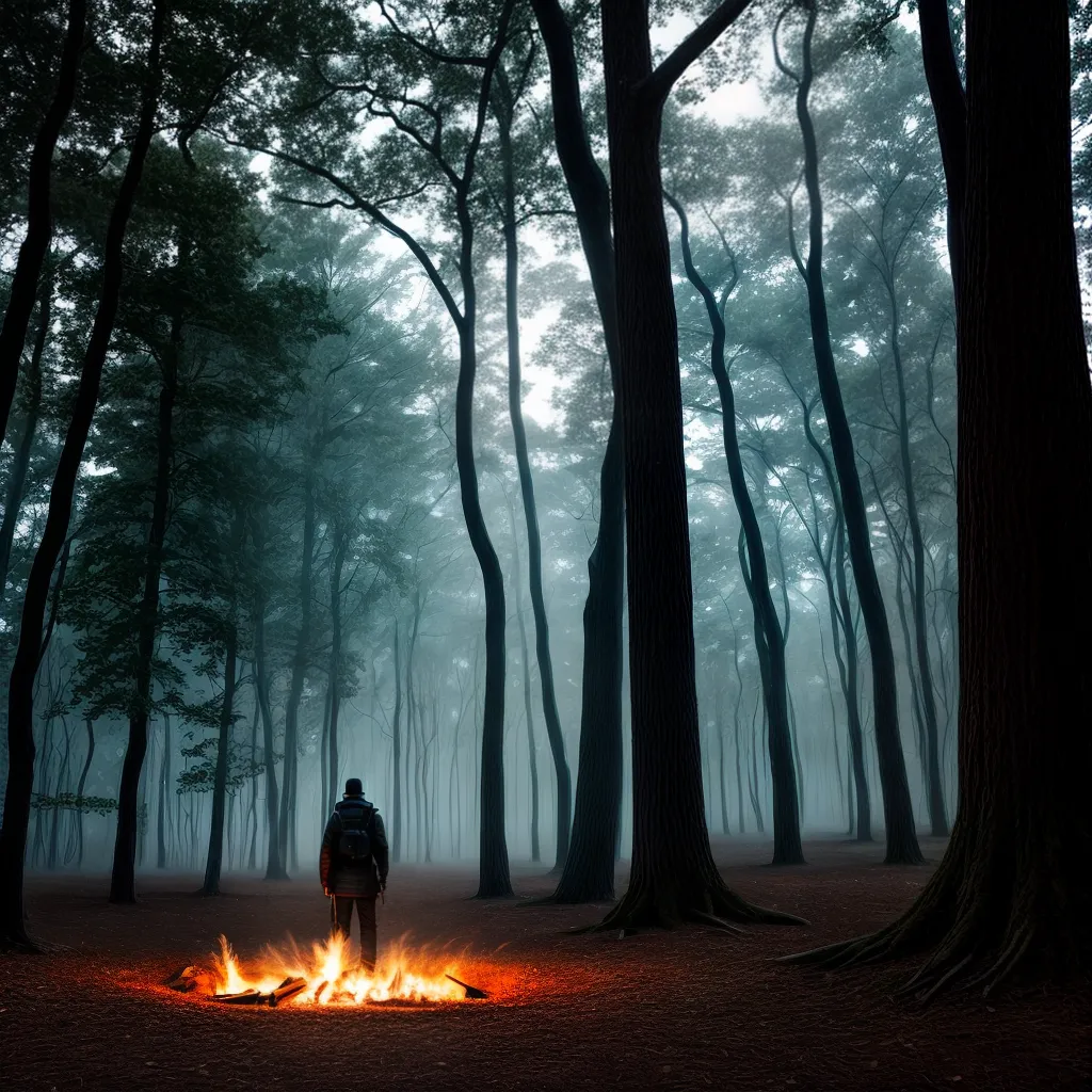 Fogueira Misteriosa: Qual o Significado de Sonhar com Fogo? 5 Fotos fogo silhueta misterio arvores