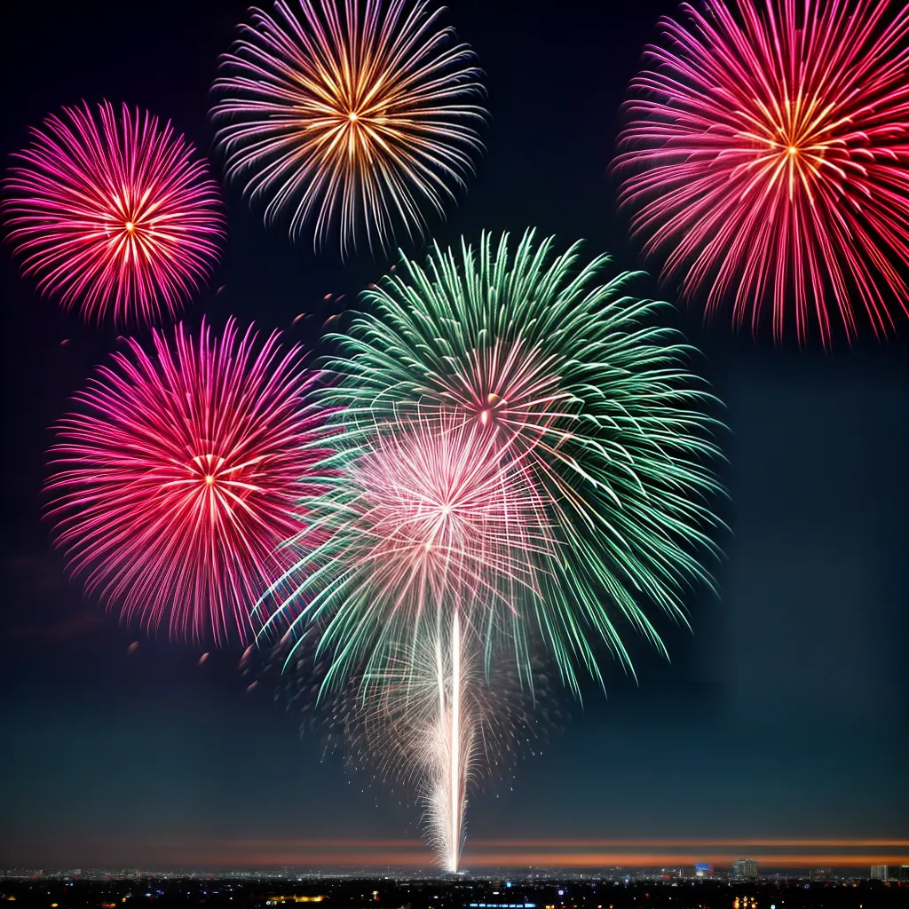O significado de sonhar com Fogos de artifício e Celebração. 2 Fotos fogos celebracao conquista alegria