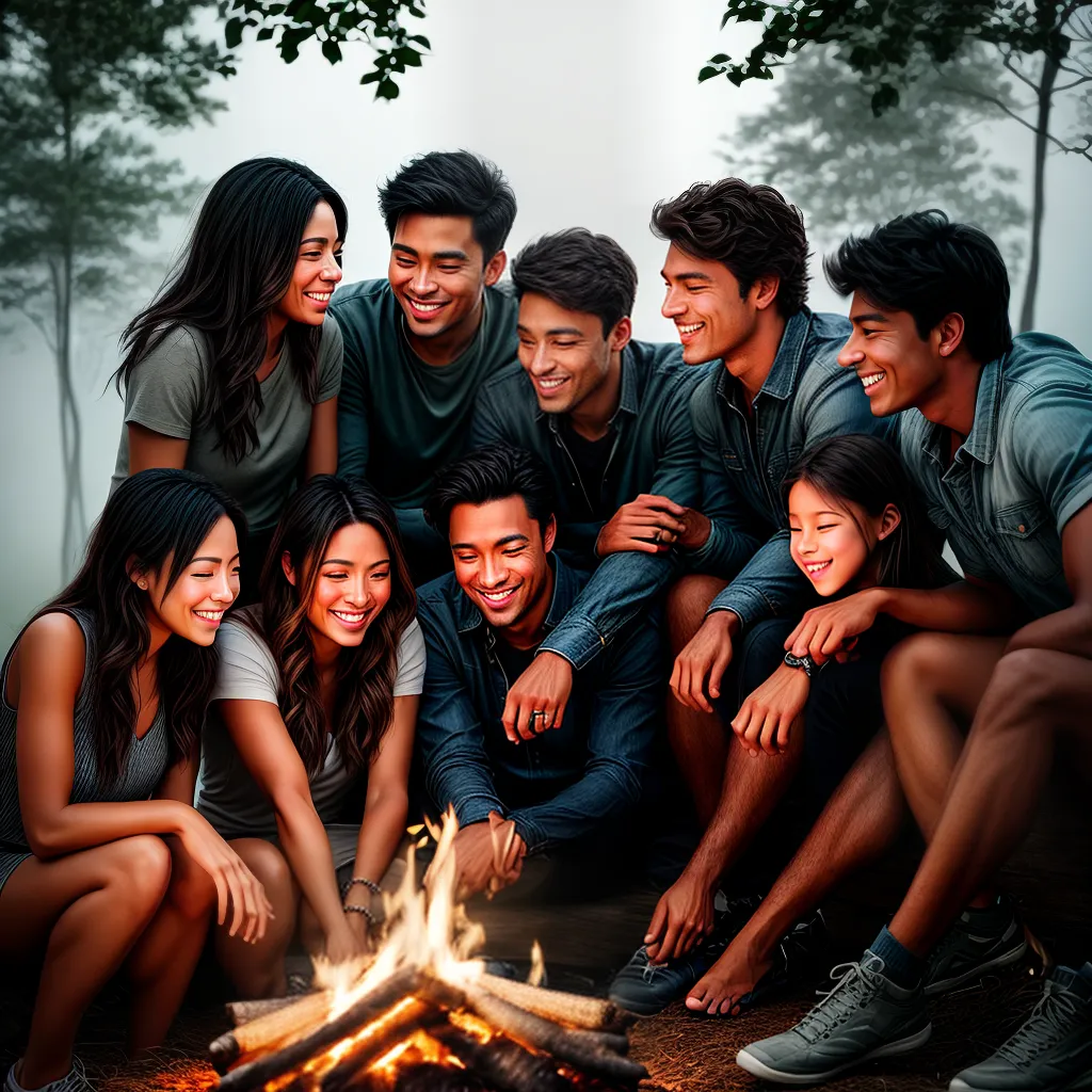 Sonhar com Amigos: O que Significa ver Pessoas Conhecidas em Sonhos 3 Fotos fogueira amigos alegria