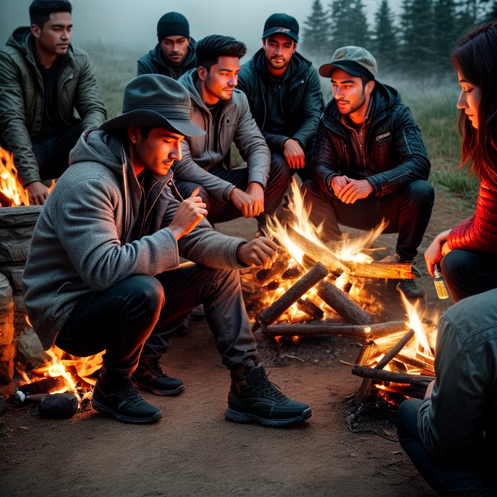 Comunidade em Sonhos: O que o Sonho Pode Estar Revelando sobre sua Vida Social 2 Fotos fogueira amigos conexao comunidade