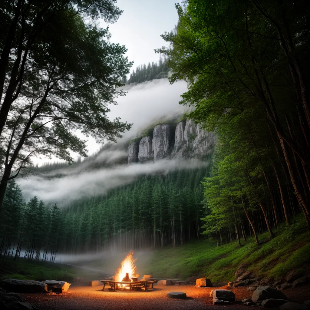 Mergulhe na Natureza: Interpretação dos Sonhos com Acampamento e Rodovias 3 Fotos fogueira natureza estrelas caminho paz