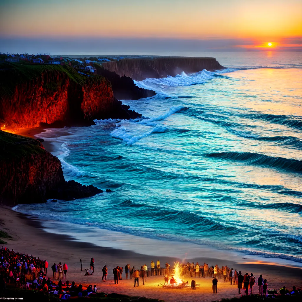 Descubra o Surpreendente Significado de Galalau 13 Fotos fogueira praia comunidade galalau