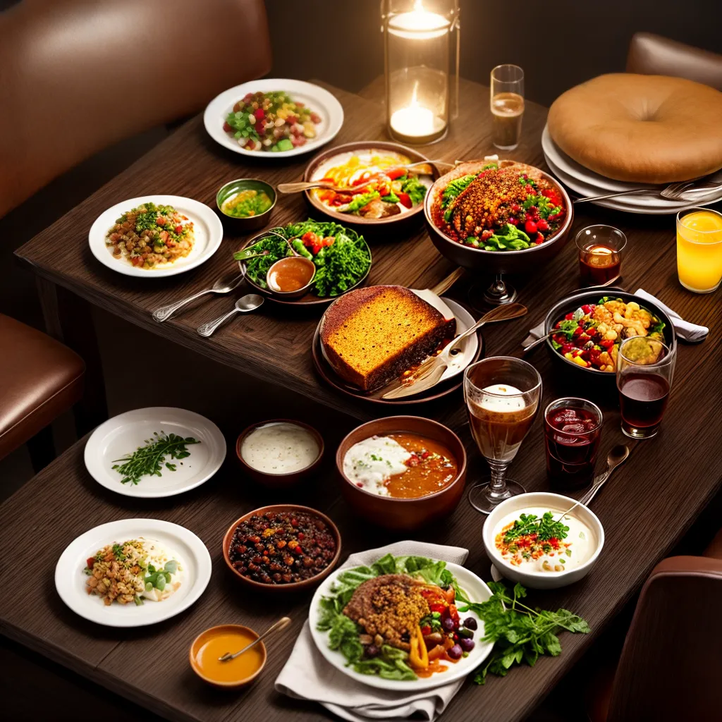 Significa Sonhar com Comida e Alimentação 4 Fotos fome insatisfacao mesa comida