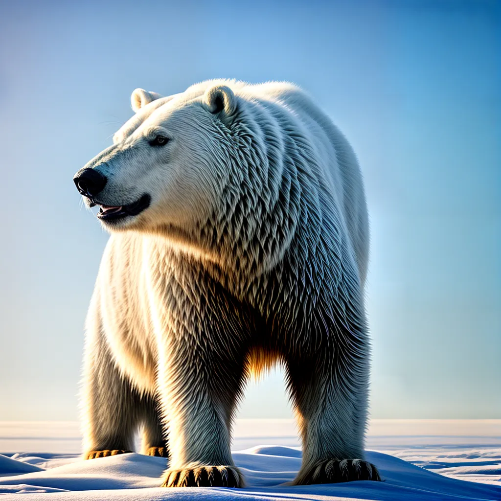 Fotos forca urso polar gelo pureza 1
