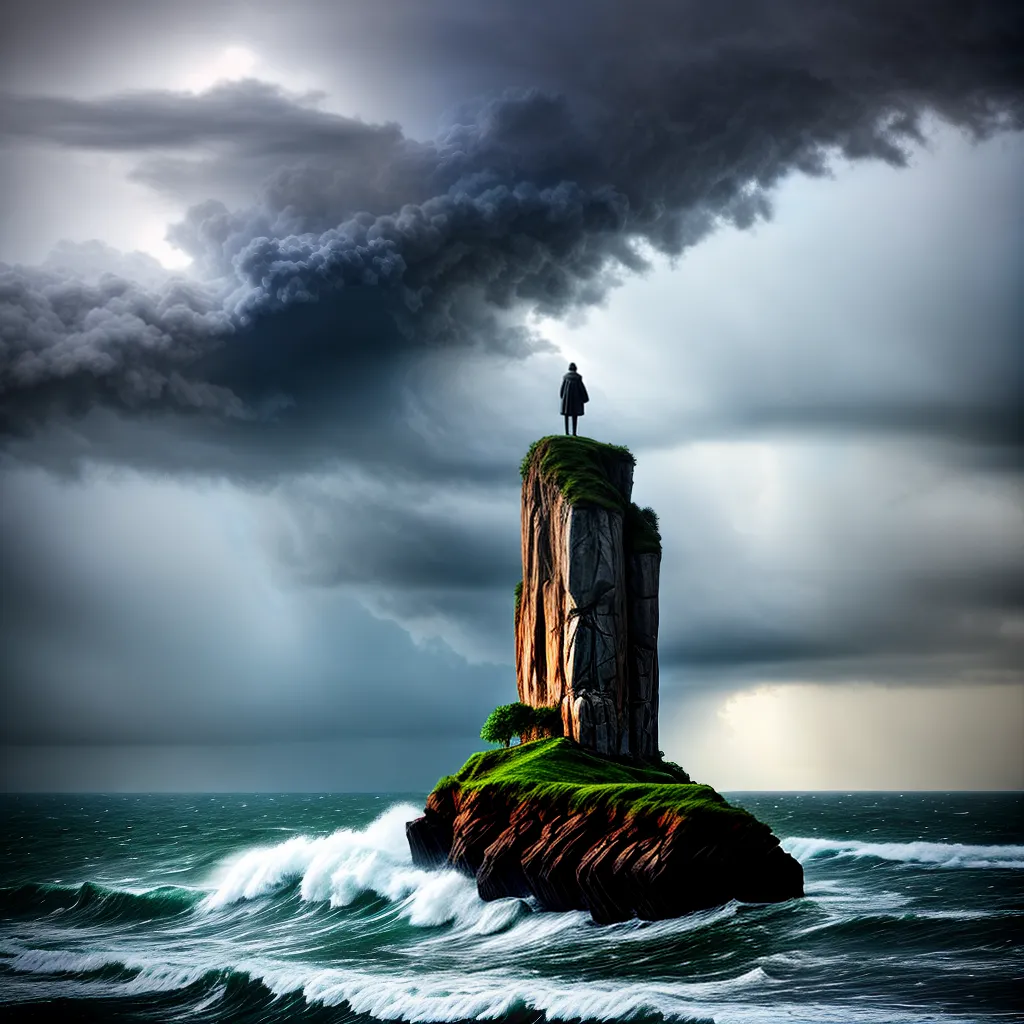 Fotos fortalecimento alma tempestade meditacao