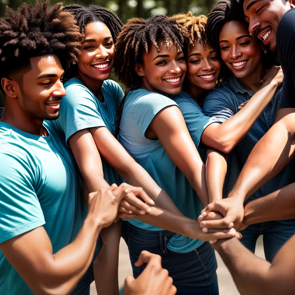 Fotos fraternidade circulo sorrisos cores