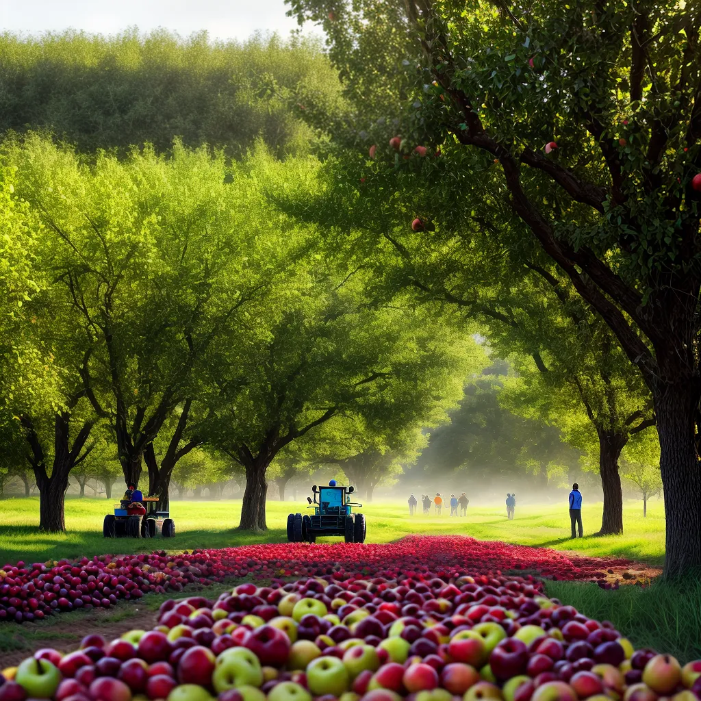 Fotos frutas coloridas sol trabalhadores colheita