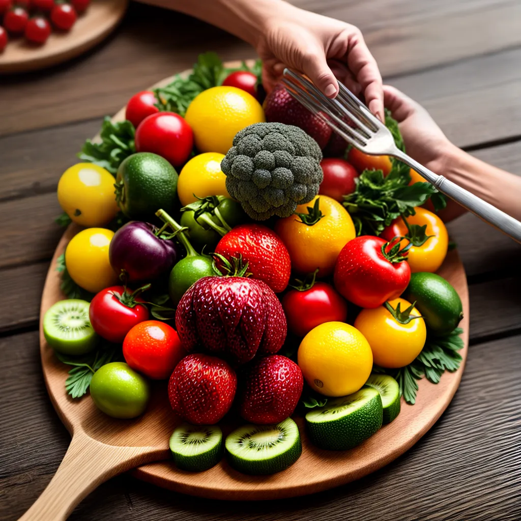 Fotos frutas legumes tabua maos faca