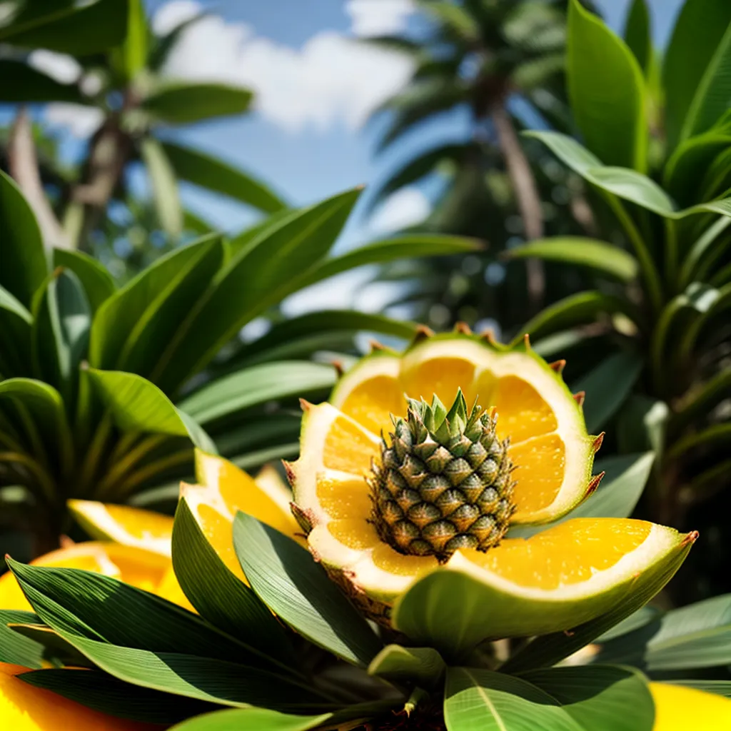 Desvendando o Significado de Sonhar com Frutas Tropicais 5 Fotos frutas tropicais abacaxi manga papaia folhas verdes