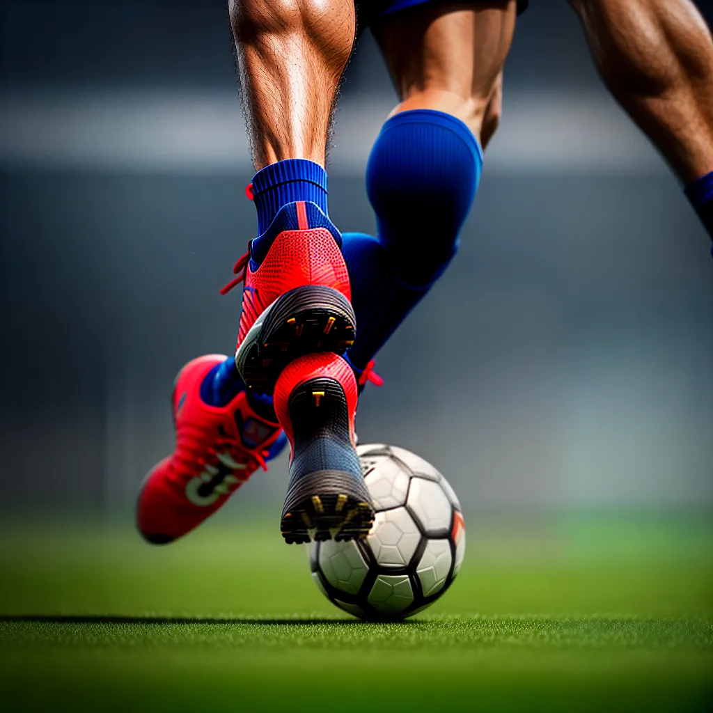 Desbravando o Universo dos Sonhos Esportivos: Aprendendo a Interpretar 5 Fotos futebol chute intensidade foco
