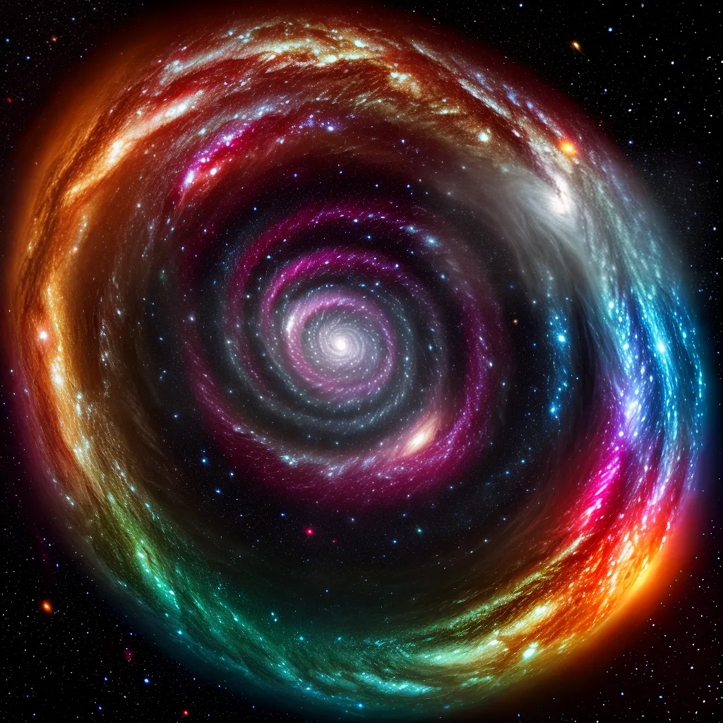Fotos galaxia espiral brilho misterio