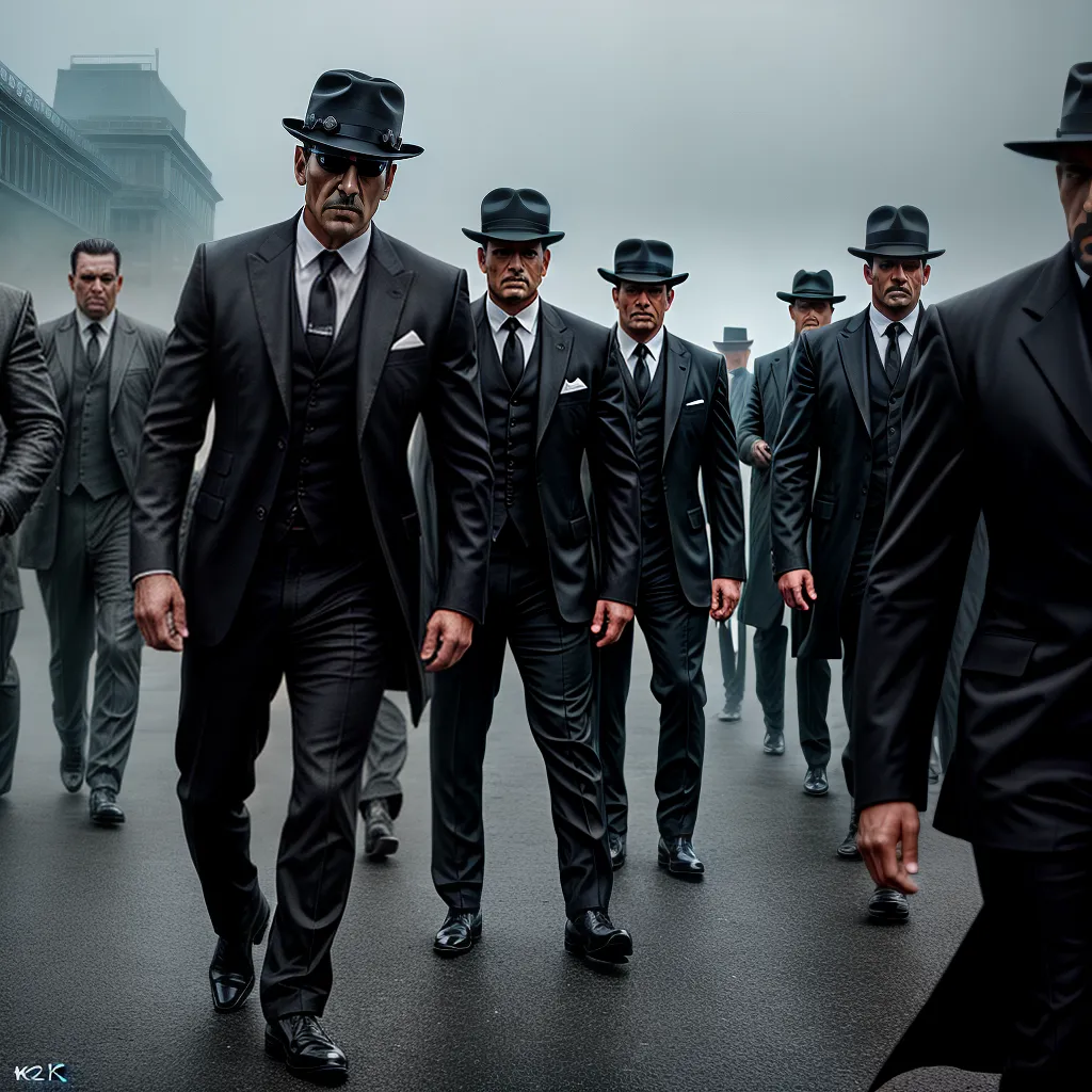 Fotos gangster sombrio tommy fedora intriga