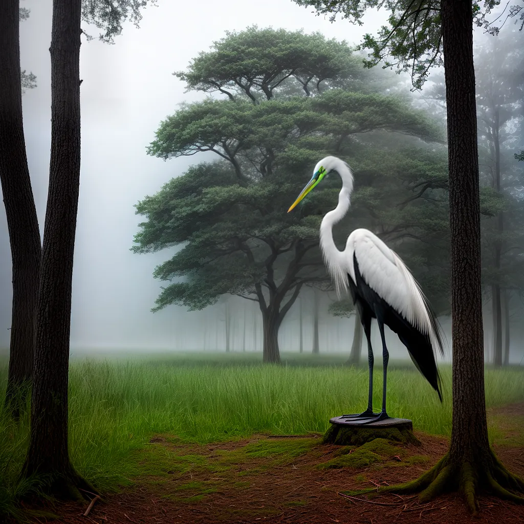 Grande Graúna preta: O significado de sonhar com essa ave 6 Fotos garca negra floresta mistica bruma