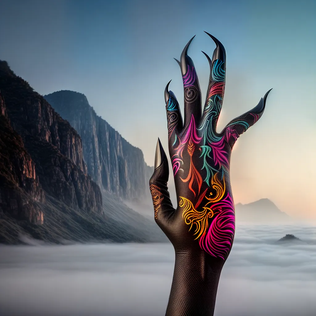 Unhas/garras em sonhos: tudo o que você precisa saber sobre esse tema. 2 Fotos garra onirica mistico colorido